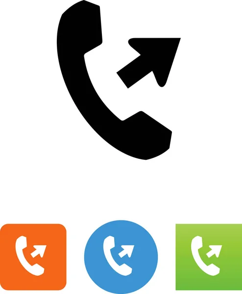 Faire Une Icône Vecteur Appel Téléphonique — Image vectorielle