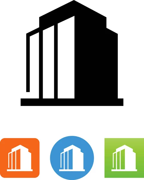 Office Building Vector Icon — Stock Vector