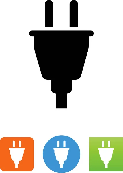 Elektrische Snoer Vector Pictogram — Stockvector