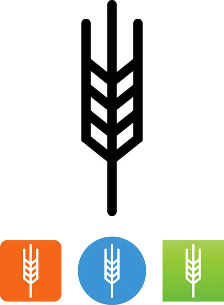 小麦谷类农场食品图标 — 图库矢量图片