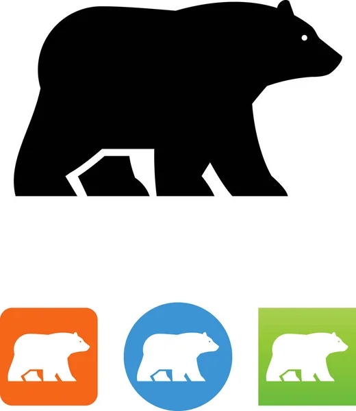 Bärenlauf Symbol — Stockvektor