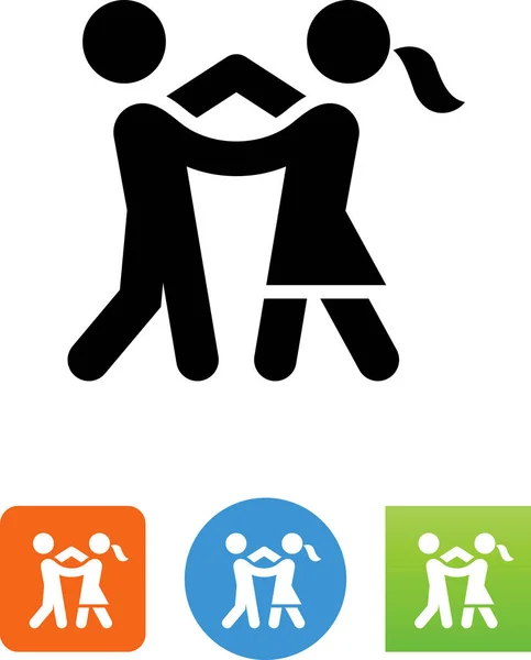 Stijldansen Vector Pictogram — Stockvector