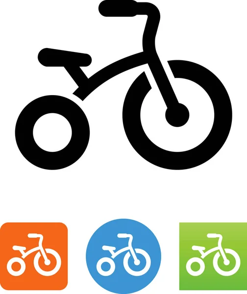 Simbolo Del Triciclo Bambini Icone Vettoriali Modificabili Video Applicazioni Mobili — Vettoriale Stock