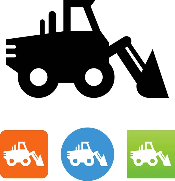 Front Loader Vector Icon — Stock Vector