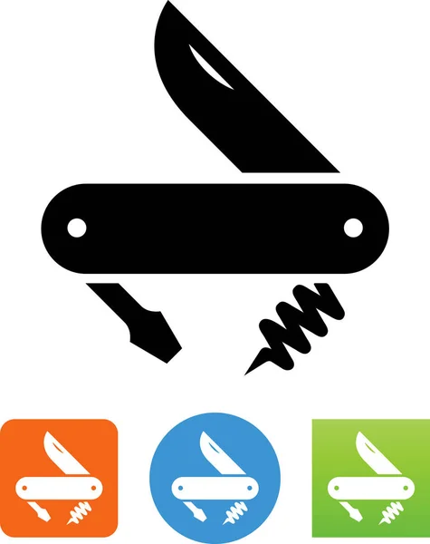 Folding Jackknife Blade Vector Icon — Stock Vector