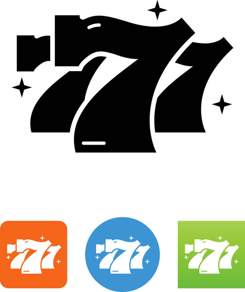 Jackpot 777 vector icon