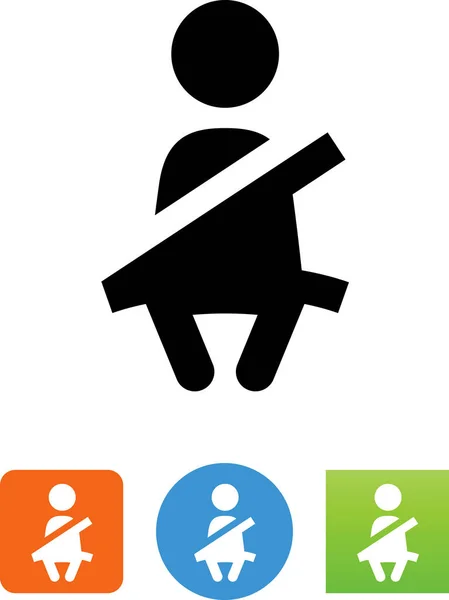 Vector Car Seatbelt Icon — Stock Vector