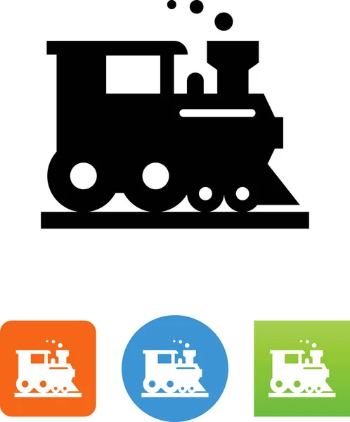 Railroad Train Vector Icon — Stock Vector