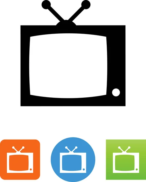 Τηλεόραση Τηλεόραση Εικονίδιο Του Φορέα — Διανυσματικό Αρχείο
