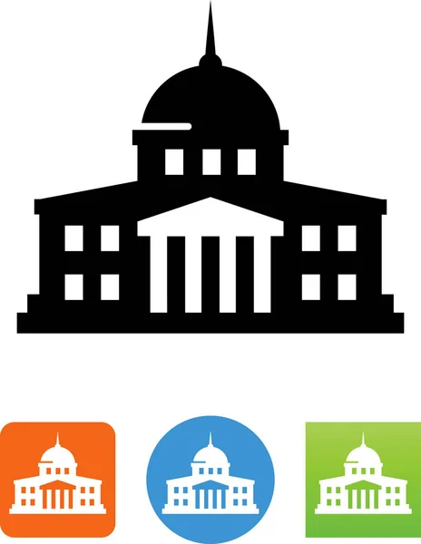 Government Building Vector Icon — Stock Vector