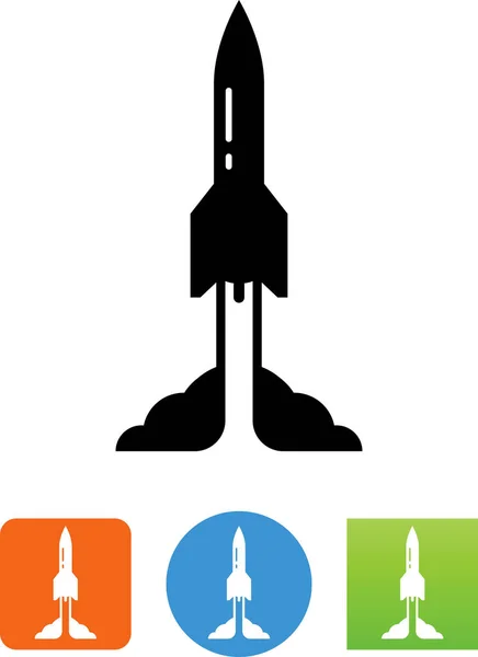 Symbol Für Den Raketenstart — Stockvektor
