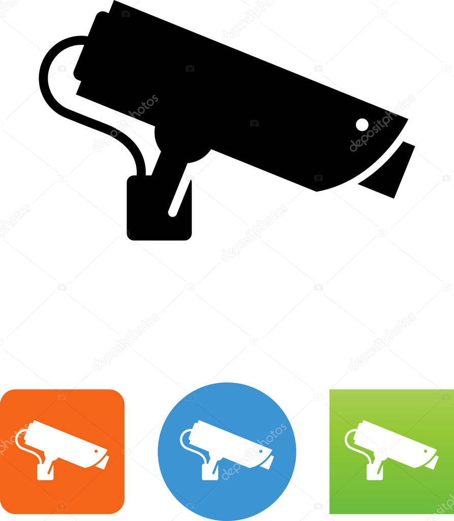 Surveillance camera vector icon