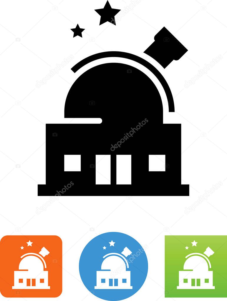 Space observatory vector icon