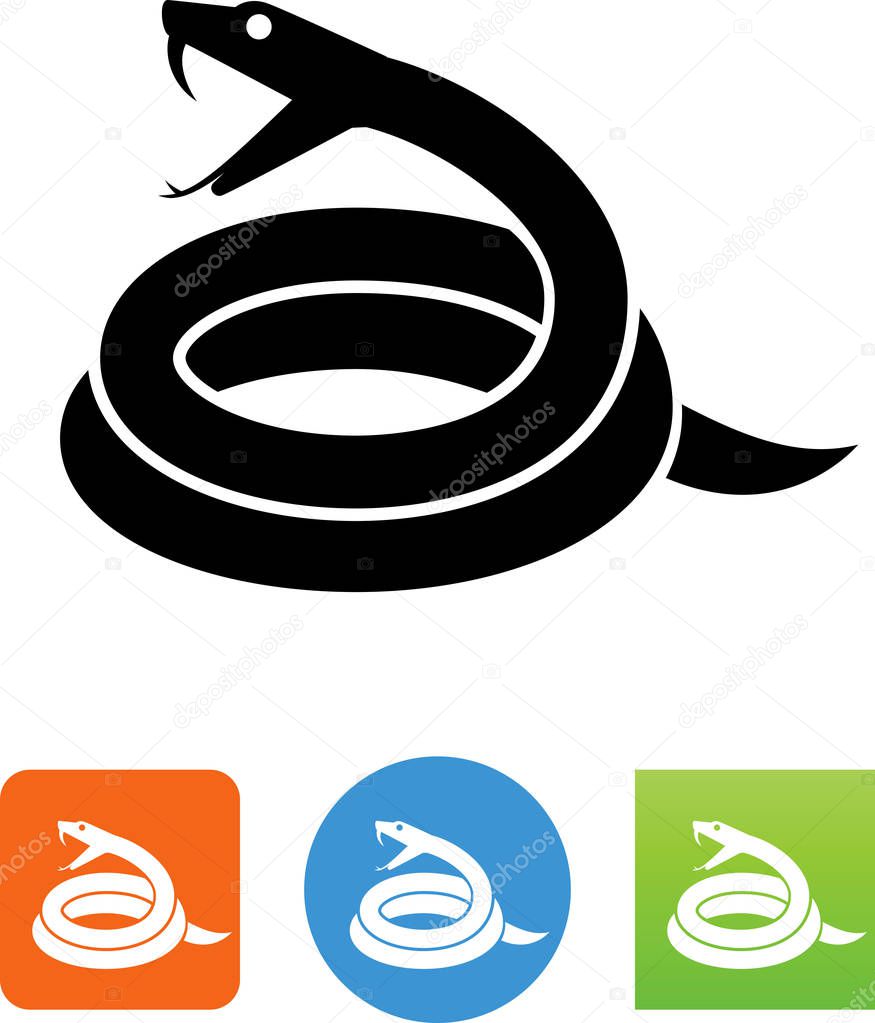 Snake serpent vector icon