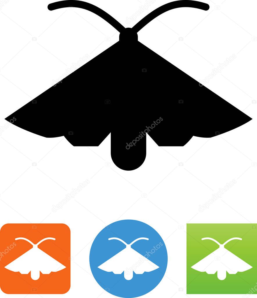 Flying bug vector icon