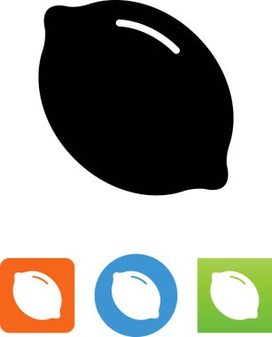 Limon meyve narenciye vektör simgesi