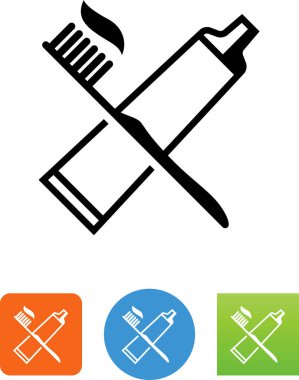 Ağız hijyeni vektör simgesi