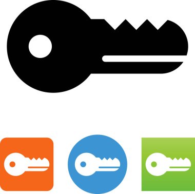 Anahtar erişimi vektör simgesi