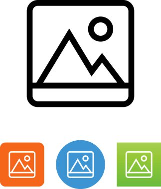 Görüntü dosya formatı vektör simgesi