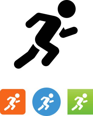 Sprinter runner vektör simgesi