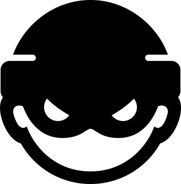 Bilgisayar korsanı / hırsız vektör simgesi