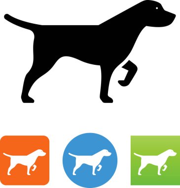 avcılık köpek vektör simgesi