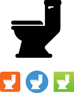 Tuvalet banyo vektör simgesi