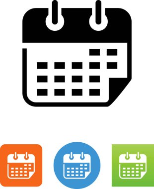 Takvim randevu tarihi vektör simgesi