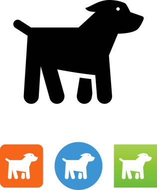Evde beslenen hayvan köpek vektör simgesi