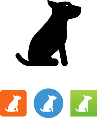 Köpek oturan / köpek yavrusu simgesi