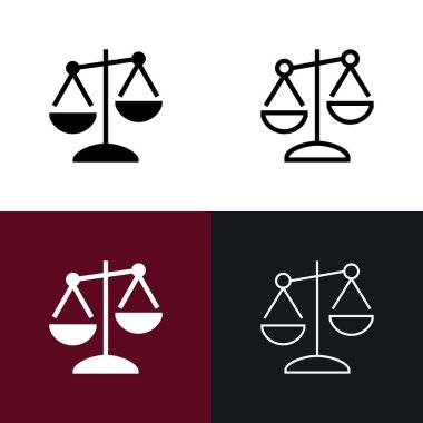 Ölçekler Icon Set, vektör çizim