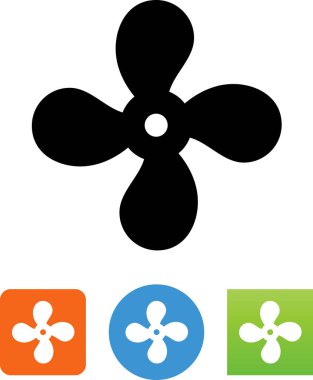 Soğutma fan vektör simgesi