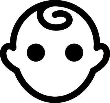 bebek çocuk vektör simgesi