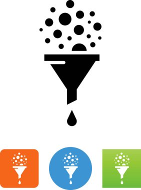 Dönüşüm huni vektör simgesi