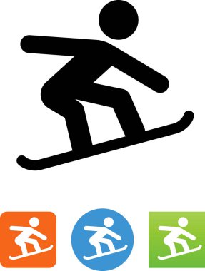 Snowboard binici / snowboard simgesi