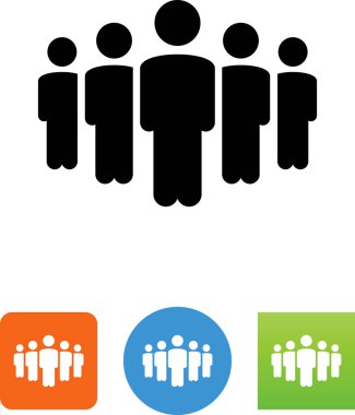 Toplum grup insanlar vektör simgesi
