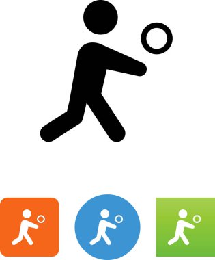 Voleybolcu / hizmet / vurmak vektör simgesi