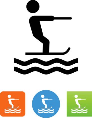 Su kayağı / su kayakçı simgesi