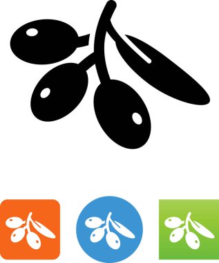 Zeytin dalı vektörü simgesi