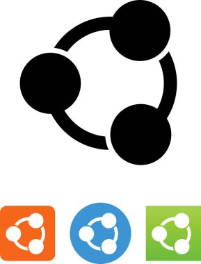 Sosyal paylaşım ağı sembolü