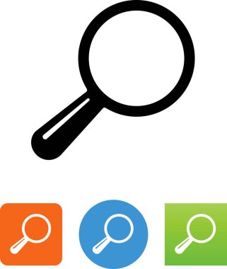 Arama zoom Büyüteç vektör simgesi