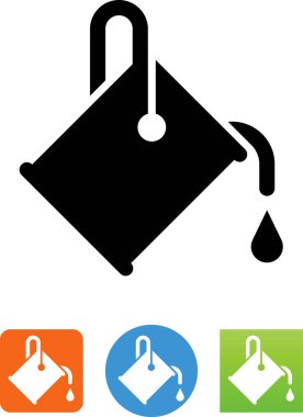 Boya boya vektör simge dökme ile olabilir