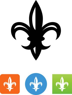 Fleur De Lis vektör simgesi
