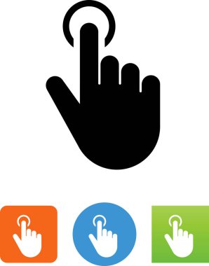 İşaret parmağını vektör simgesi