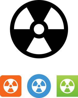 Nükleer site vektör simgesi