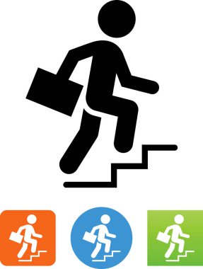 Kariyer ilerleme vektör simgesi