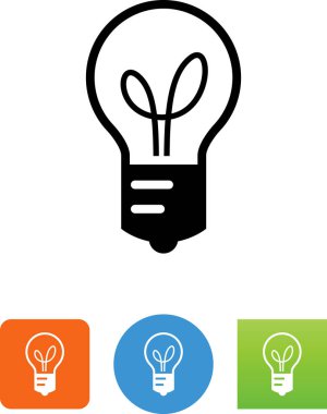 ampul vektör simgesi