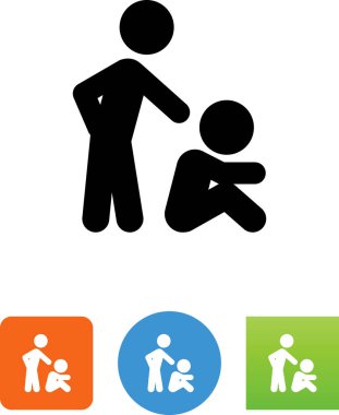 Zorba kötüye vektör simgesi