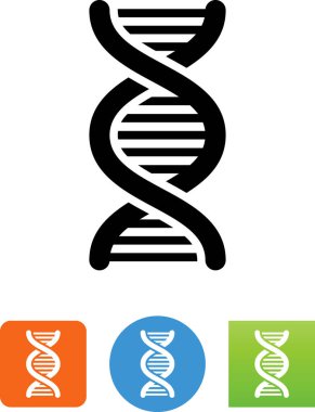 DNA iplikçik vektör simgesi