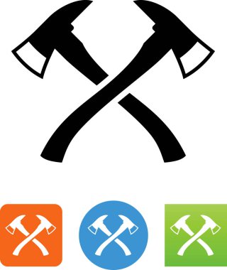 Yangın baltası vektör simgesi